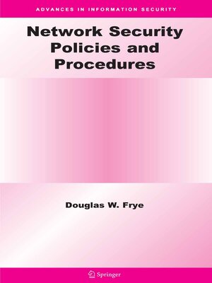 cover image of Network Security Policies and Procedures